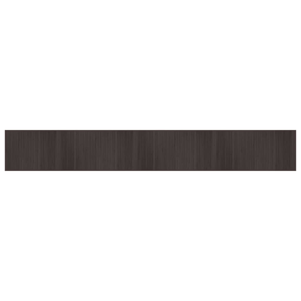 Vidaxx tapis rectangulaire 70x500 cm bambou marron foncé