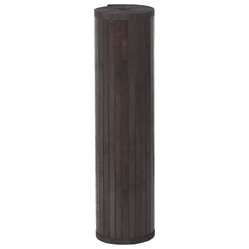 Vidaxx tapis rectangulaire 70x1000 cm bambou marron foncé