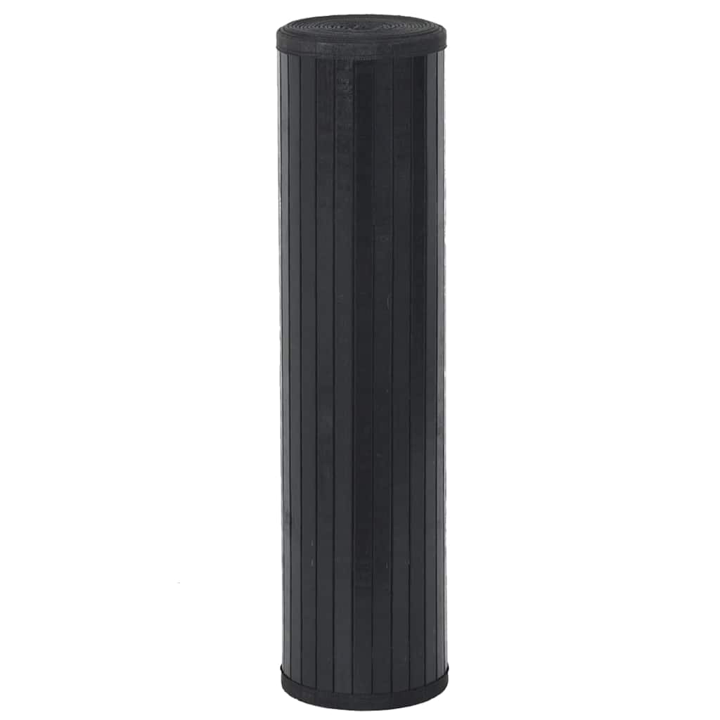 VidaXL Tapis rectangulaire 80x100 cm bambou noir