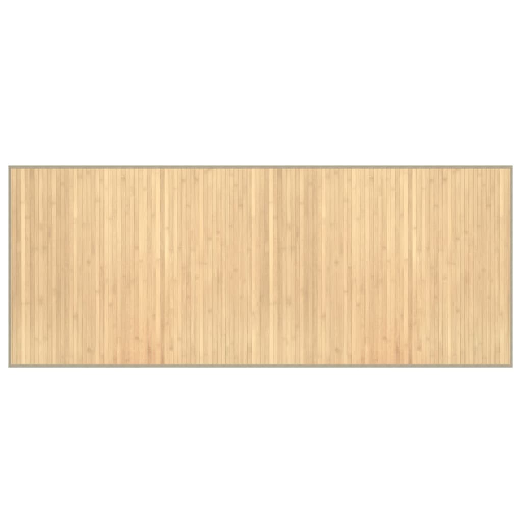 VidaXL Tapis rectangulaire 80x200 cm bambou naturel clair