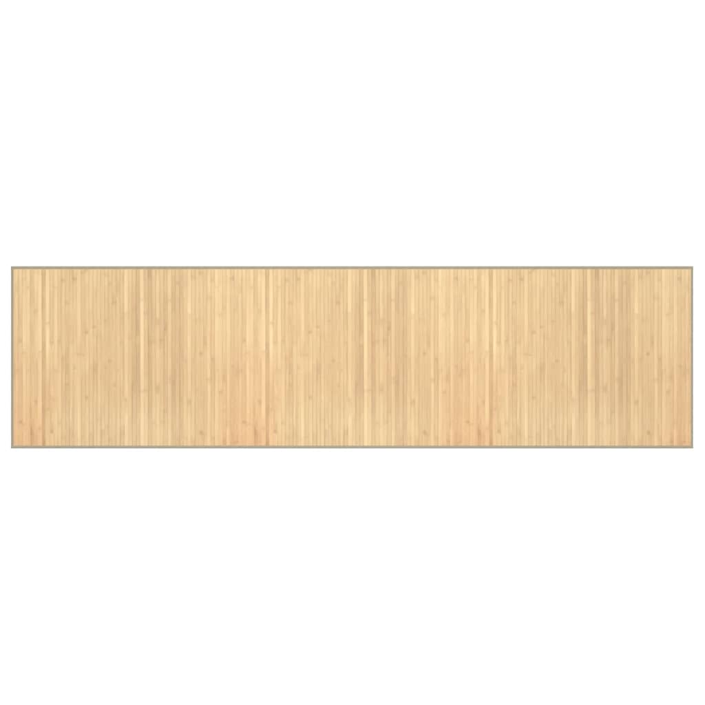 VidaXL Tapis rectangulaire 80x300 cm bambou naturel clair