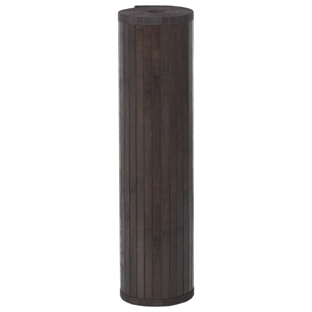 Vidaxx tapis rectangulaire 80x300 cm bambou marron foncé