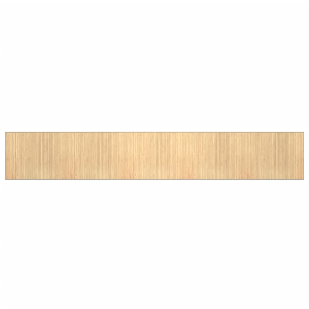 Vidaxx tapis rectangulaire 80x1000 cm bambou naturel clair