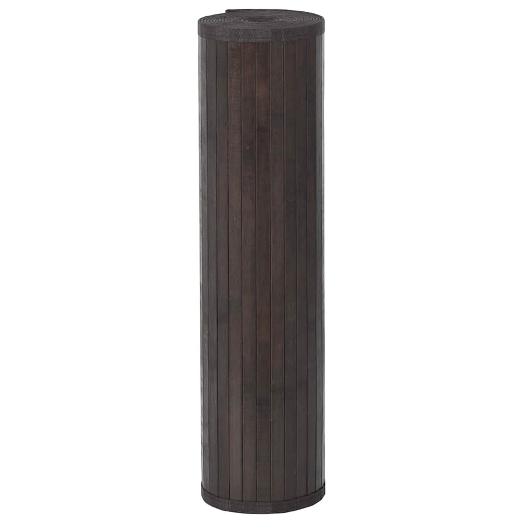 Vidaxx tapis rectangulaire 80x1000 cm bambou marron foncé