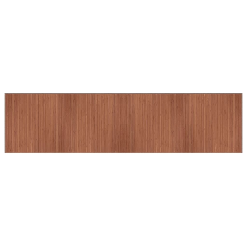 Vidaxx tapis rectangulaire 100x400 cm bambou marron