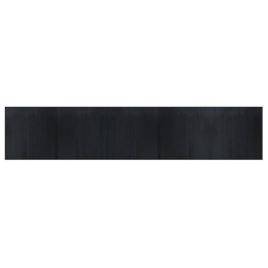 Vidaxx tapis rectangulaire 100x500 cm bambou noir