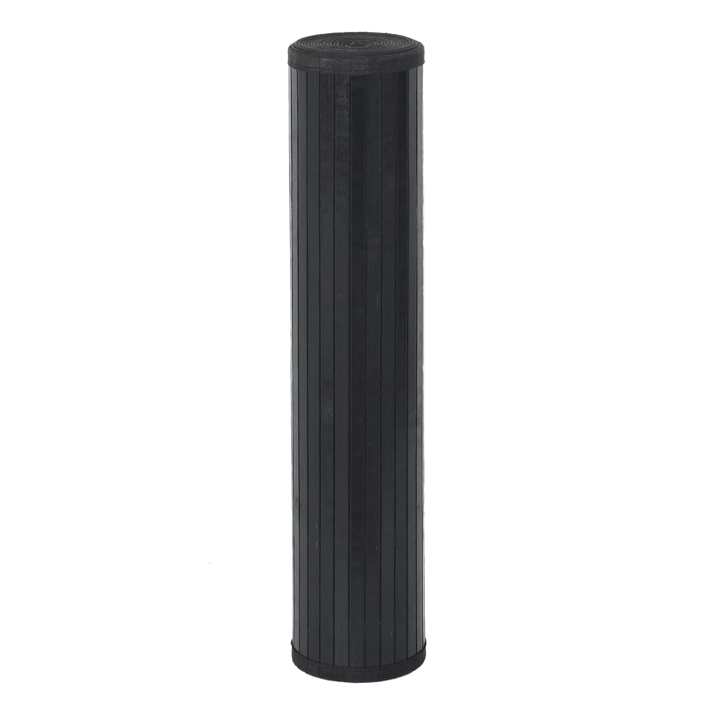 Vidaxx tapis rectangulaire 100x500 cm bambou noir