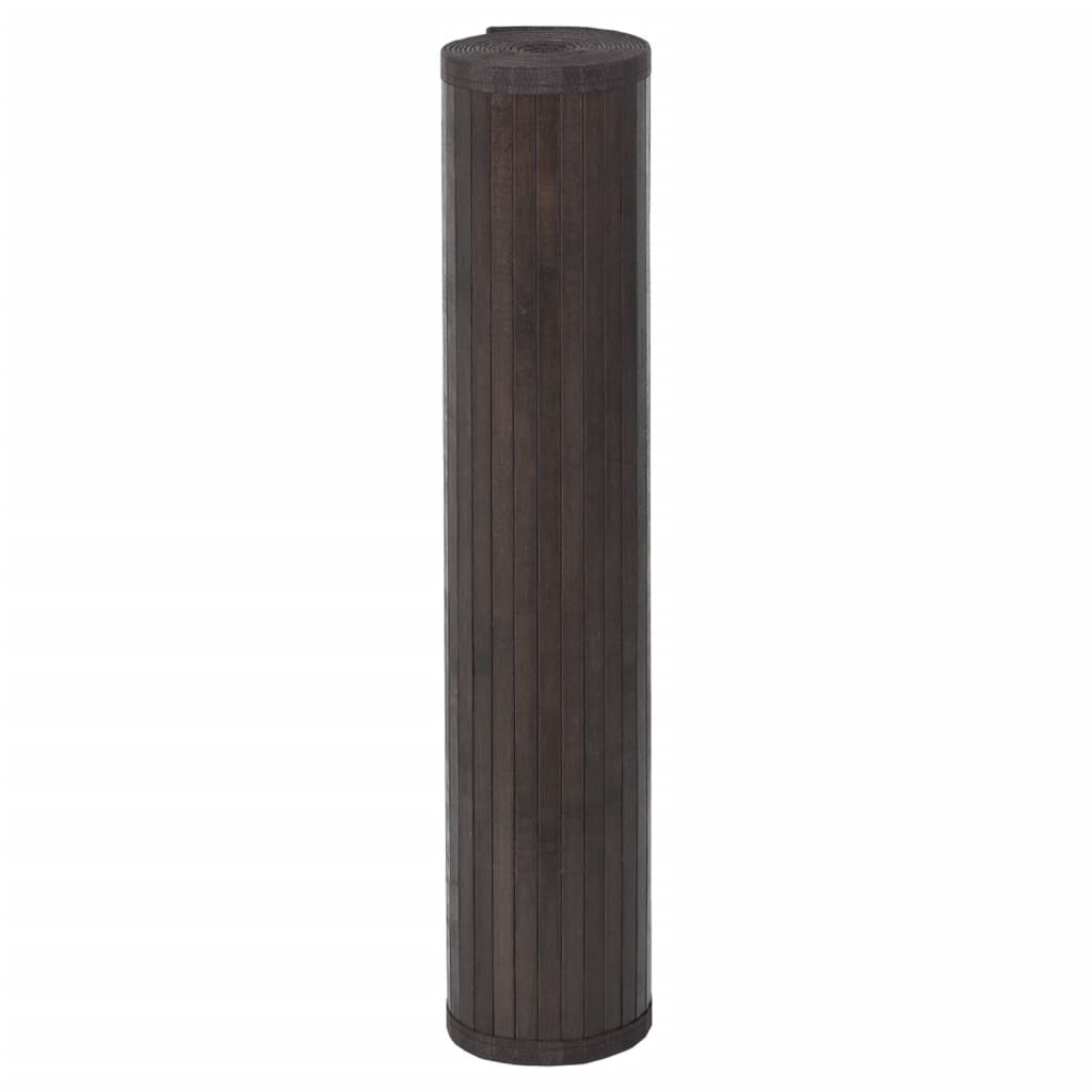Vidaxx tapis rectangulaire 100x500 cm bambou marron foncé