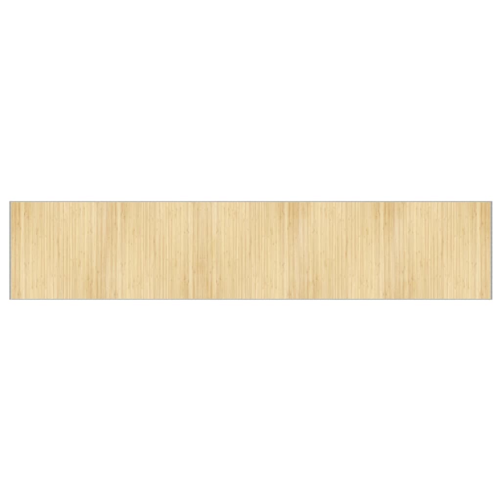 Vidaxx tapis rectangulaire 100x1000 cm bambou naturel clair