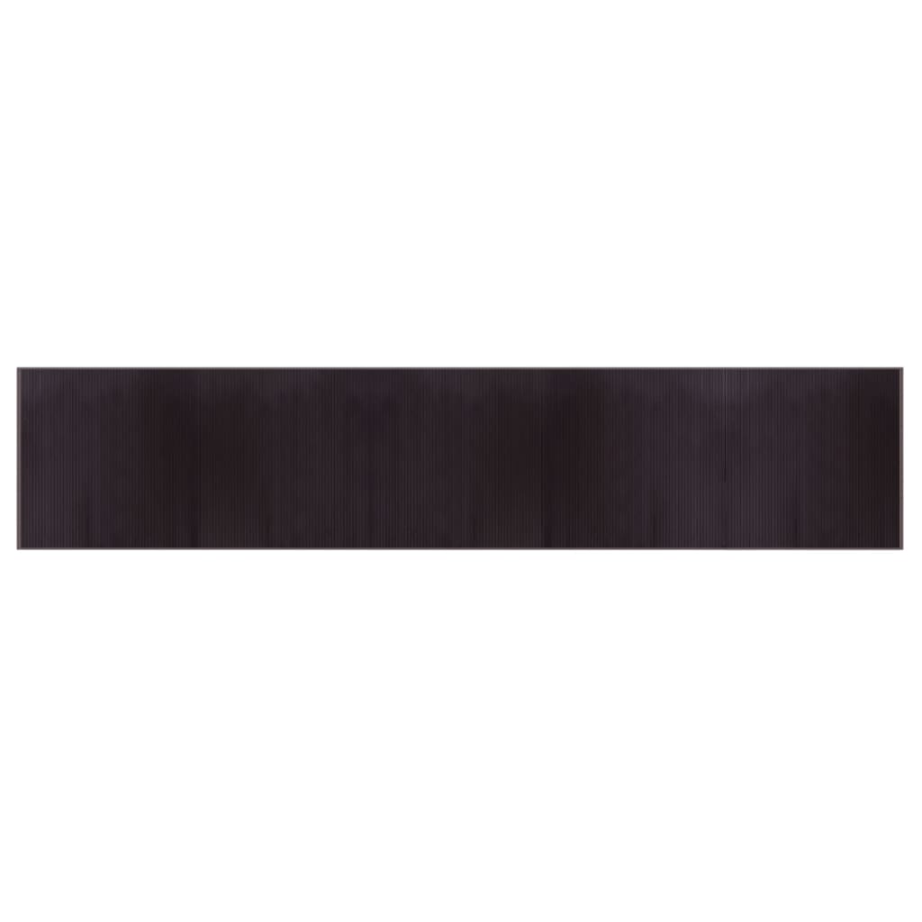 Vidaxx tapis rectangulaire 100x1000 cm bambou marron foncé
