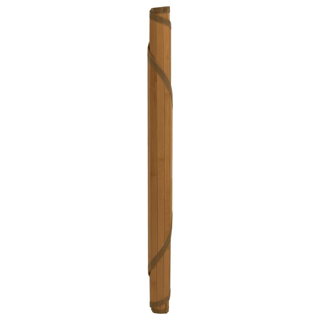 VidaXL tapis rond 80 cm bambou marron