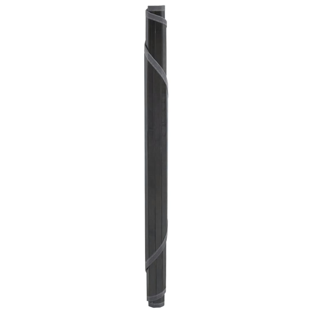 VidaXL tapis rond 80 cm bambou gris