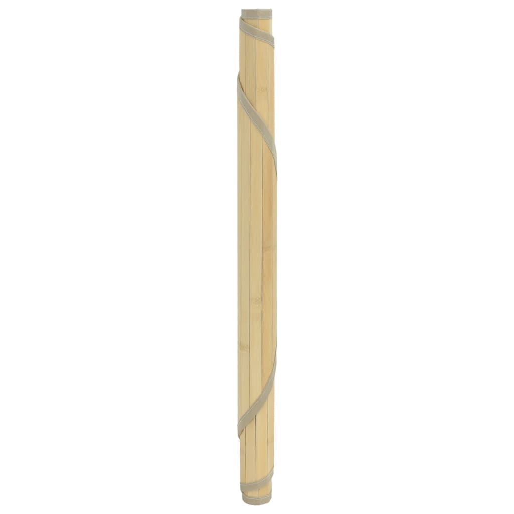 VidaXL Tapis rond 100 cm bambou naturel clair