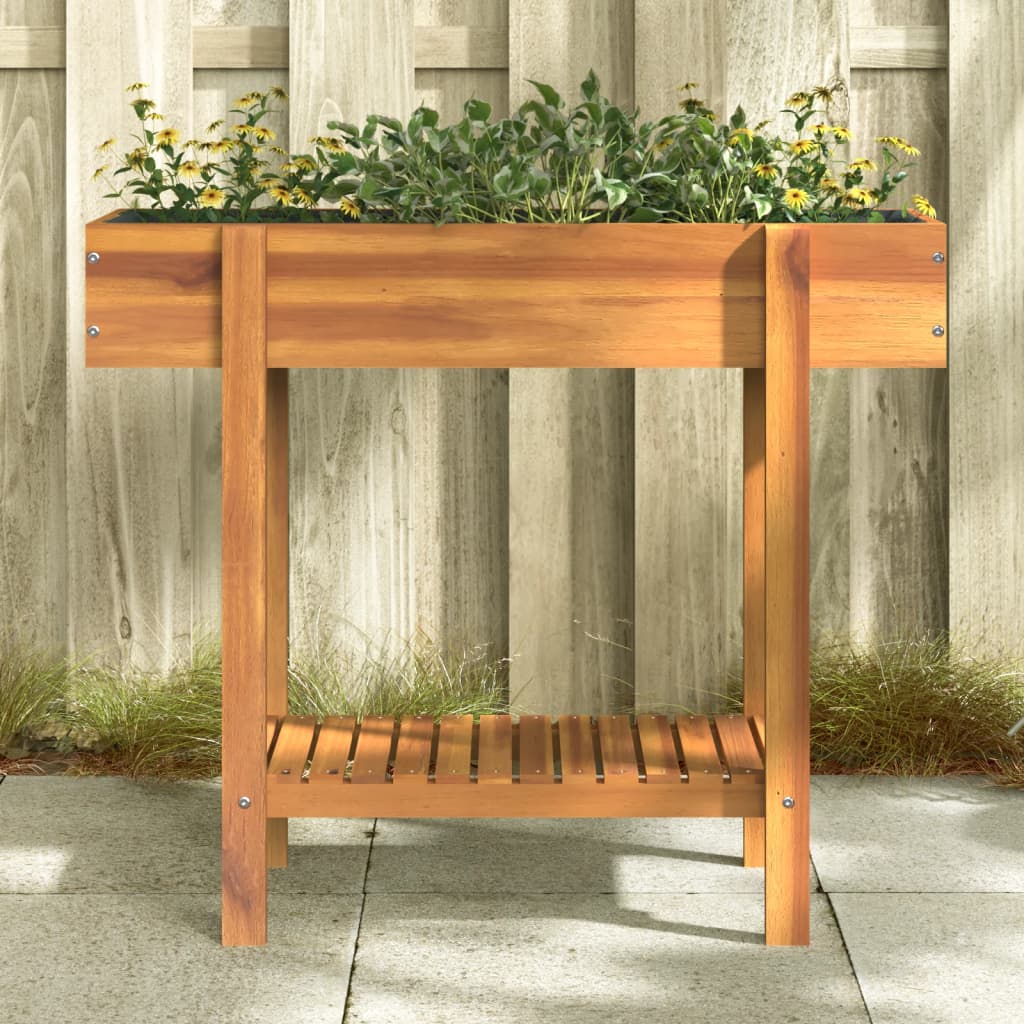 Vidaxx jardinière surélevée 90x30x75 cm en bois d'acacia massif