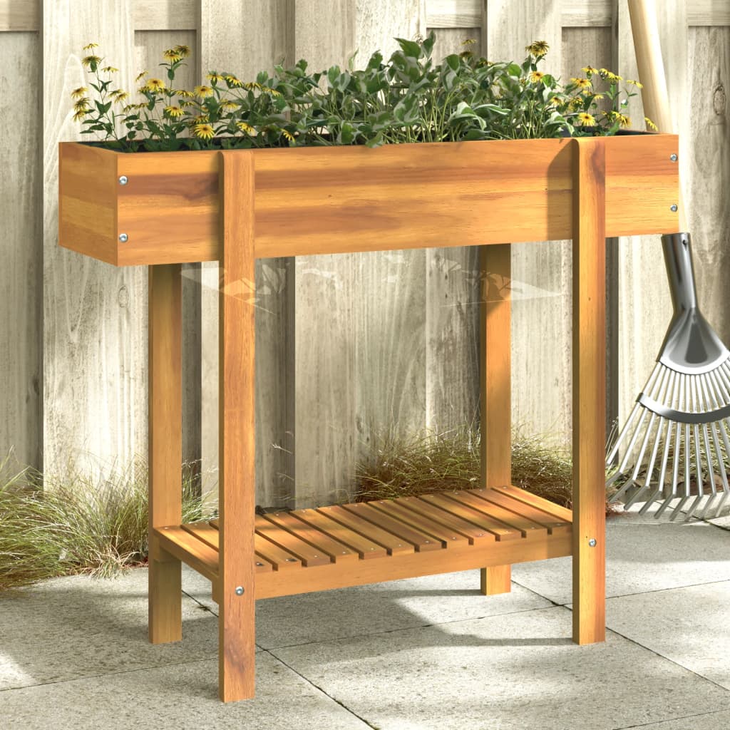 Vidaxx jardinière surélevée 90x30x75 cm en bois d'acacia massif