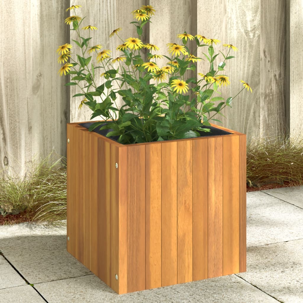 Jardinière Vidaxx 35x35x35 cm bois d'acacia massif