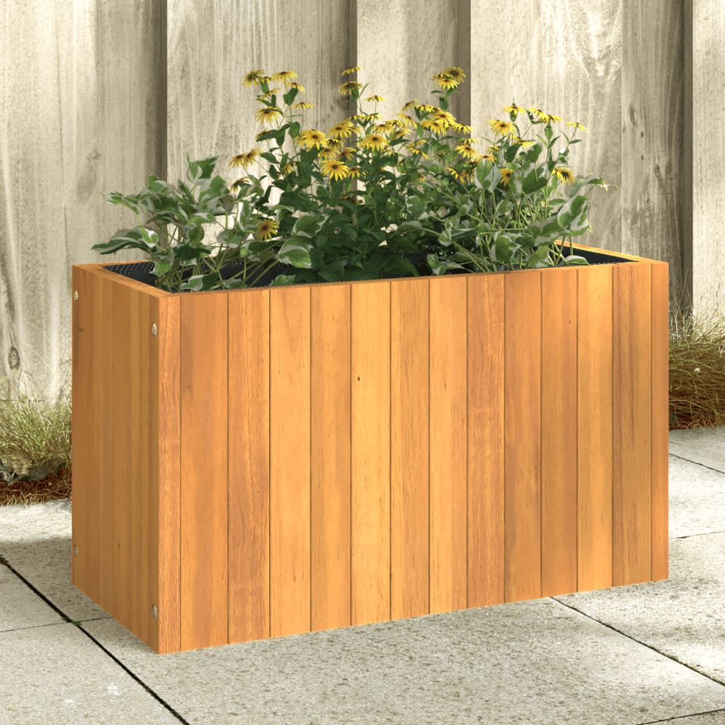 Jardinière Vidaxx 59x27,5x35 cm bois d'acacia massif