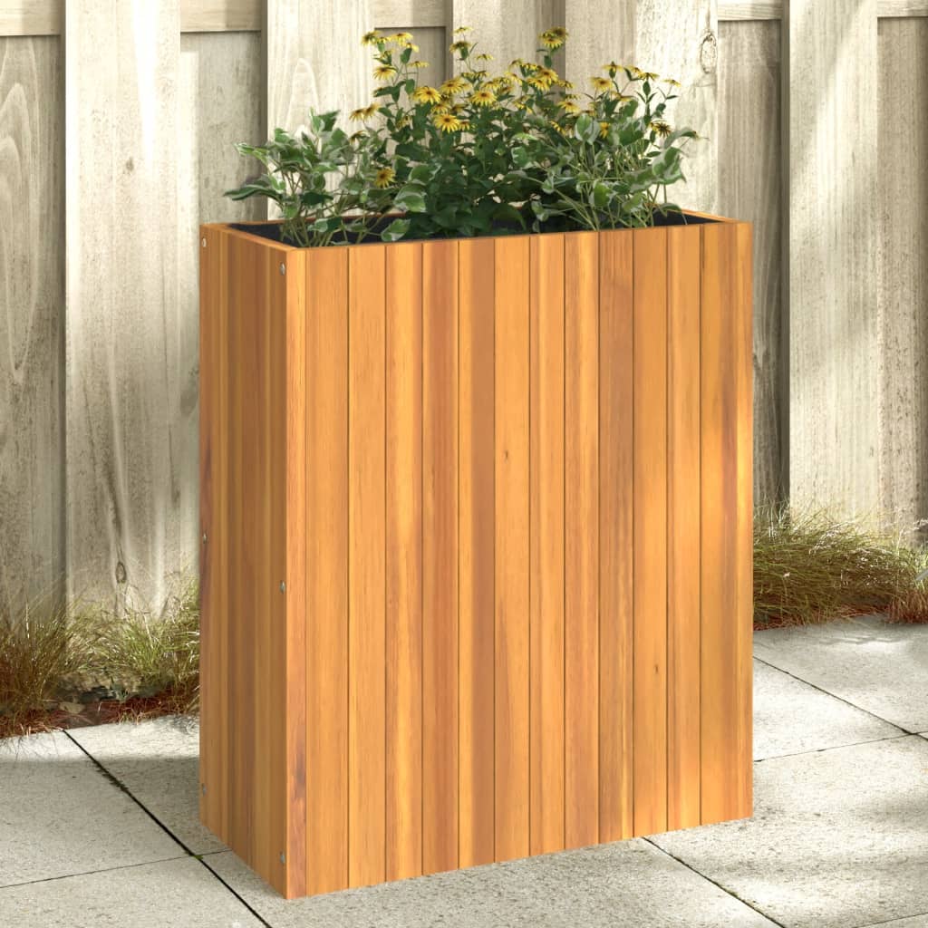 Jardinière Vidaxx 59x27,5x70 cm bois d'acacia massif