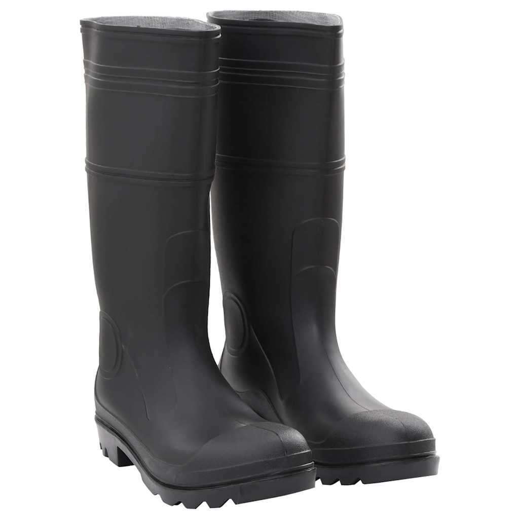 VidaXL bottes de pluie taille 44 PVC noir