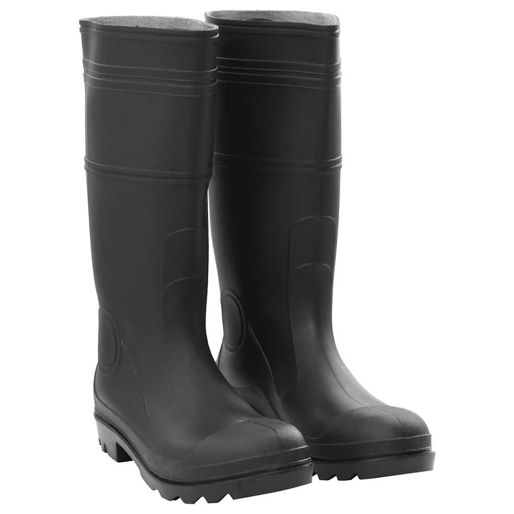 VidaXL bottes de pluie taille 46 PVC noir