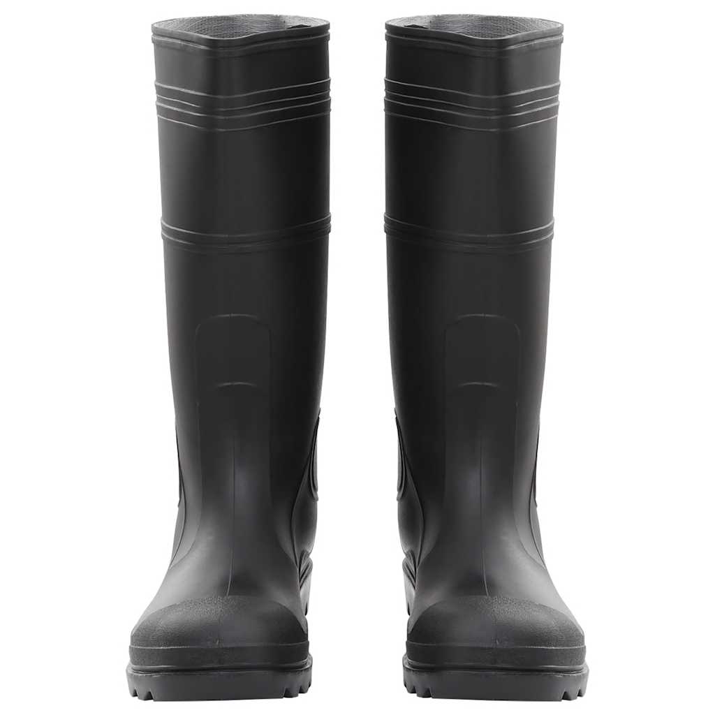 VidaXL bottes de pluie taille 46 PVC noir