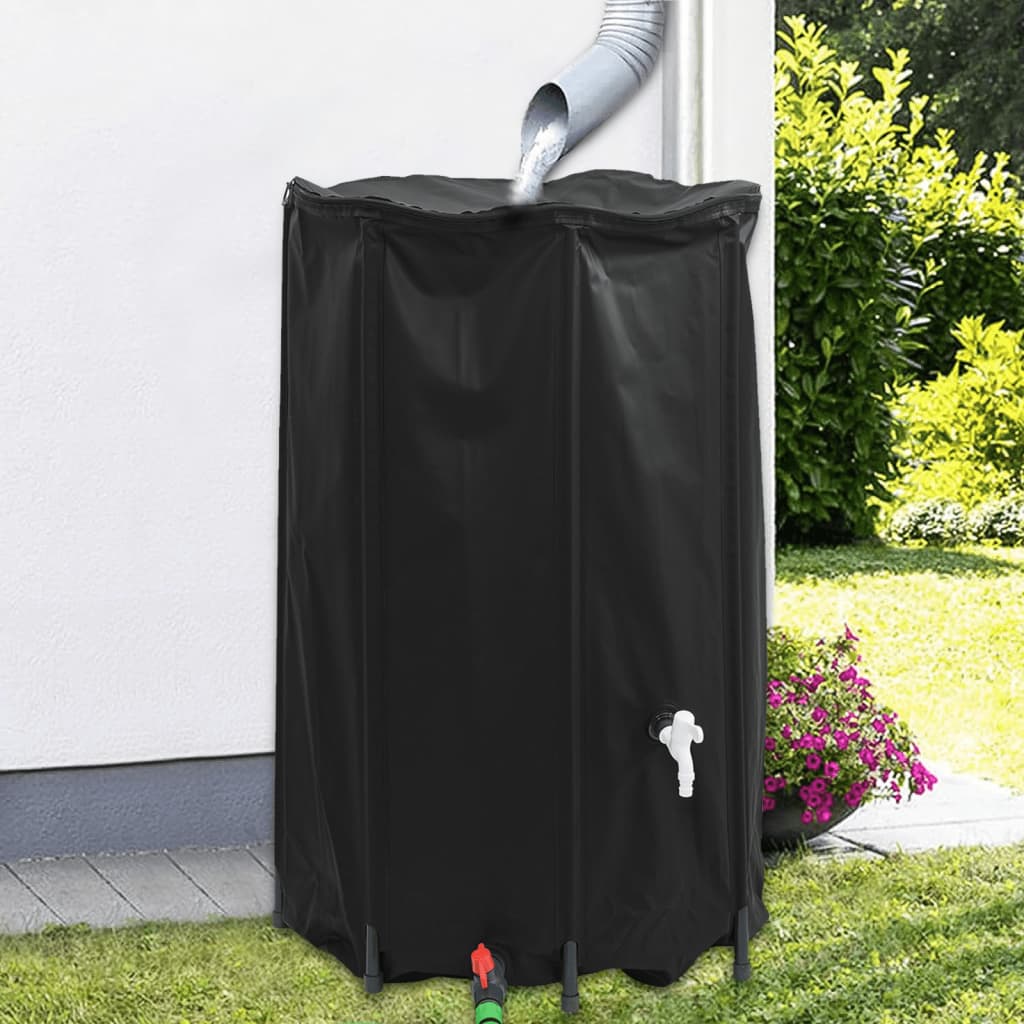 Réservoir d'eau VidaXL avec robinet pliable 500 l PVC
