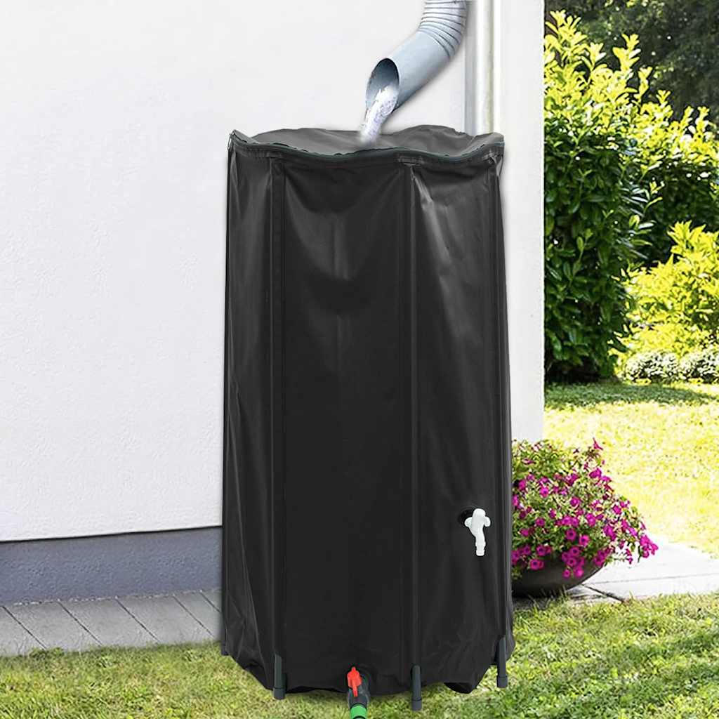 Réservoir d'eau VidaXL avec robinet pliable 250 l PVC