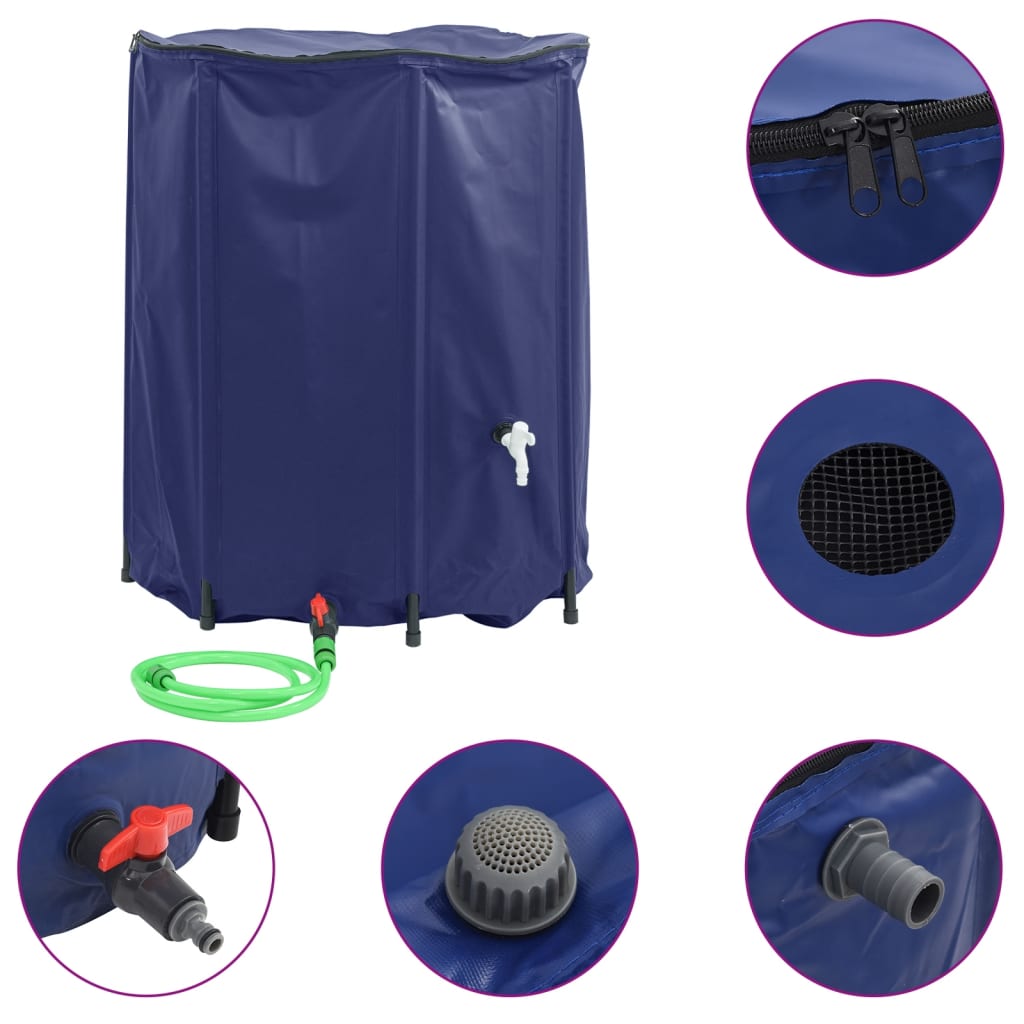 Réservoir d'eau VidaXL avec robinet pliable 1250 l PVC