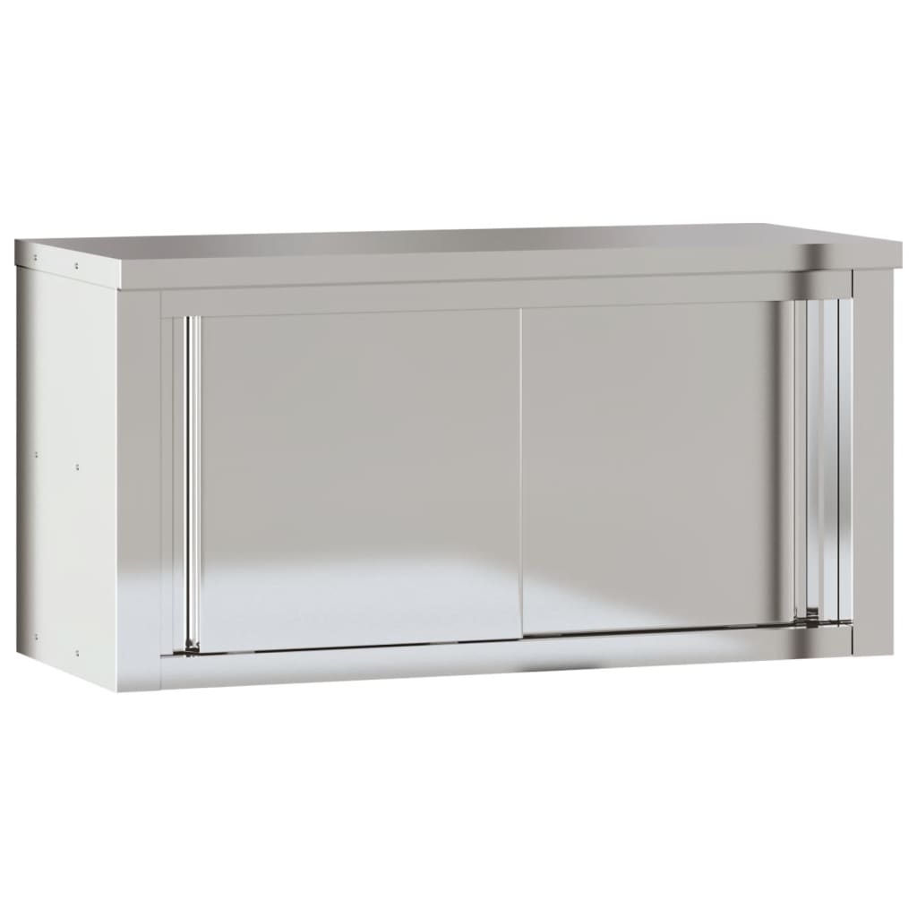 Vidaxx armoire murale de cuisine à portes coulissantes en acier inoxydable