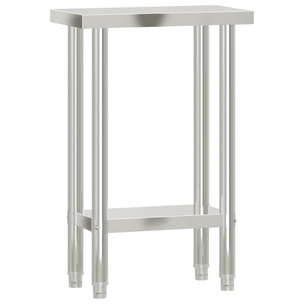 Vidaxx table de travail de cuisine 55x30x85 cm acier inoxydable