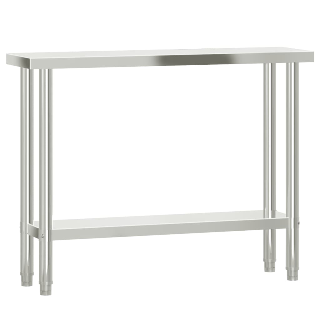 Vidaxx table de travail de cuisine 110x30x85 cm acier inoxydable