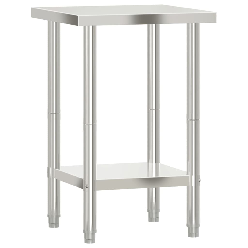 Vidaxx table de travail de cuisine 55x55x85 cm acier inoxydable