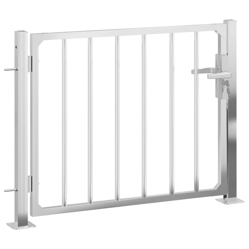 VidaXL Portail 100x75 cm en acier inoxydable