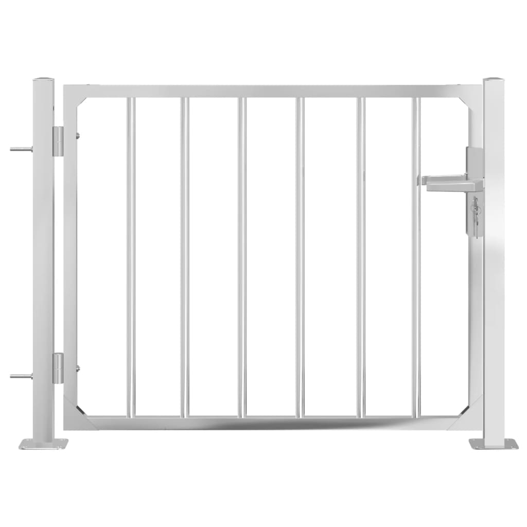 VidaXL Portail 100x75 cm en acier inoxydable