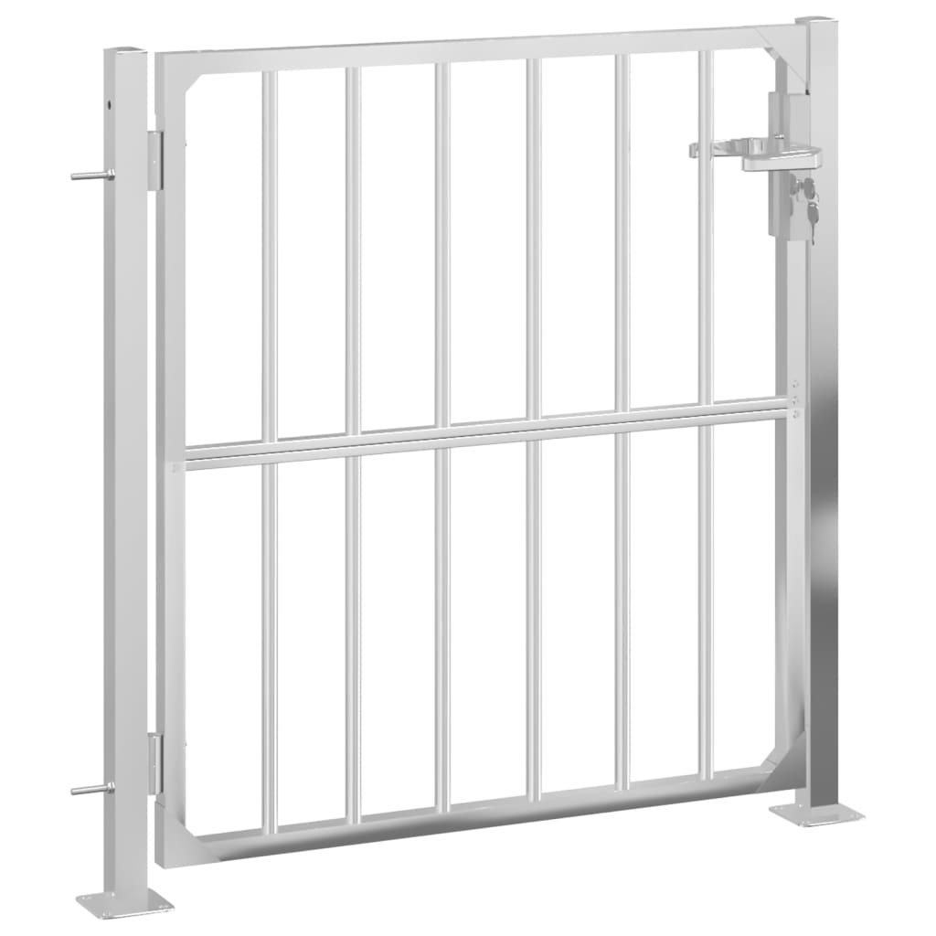VidaXL Portail 100x100 cm en acier inoxydable