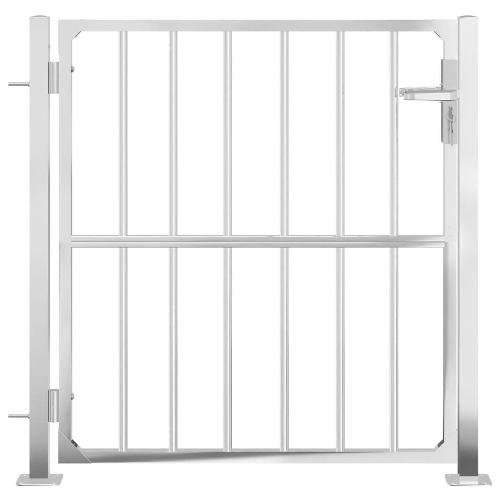 VidaXL Portail 100x100 cm en acier inoxydable