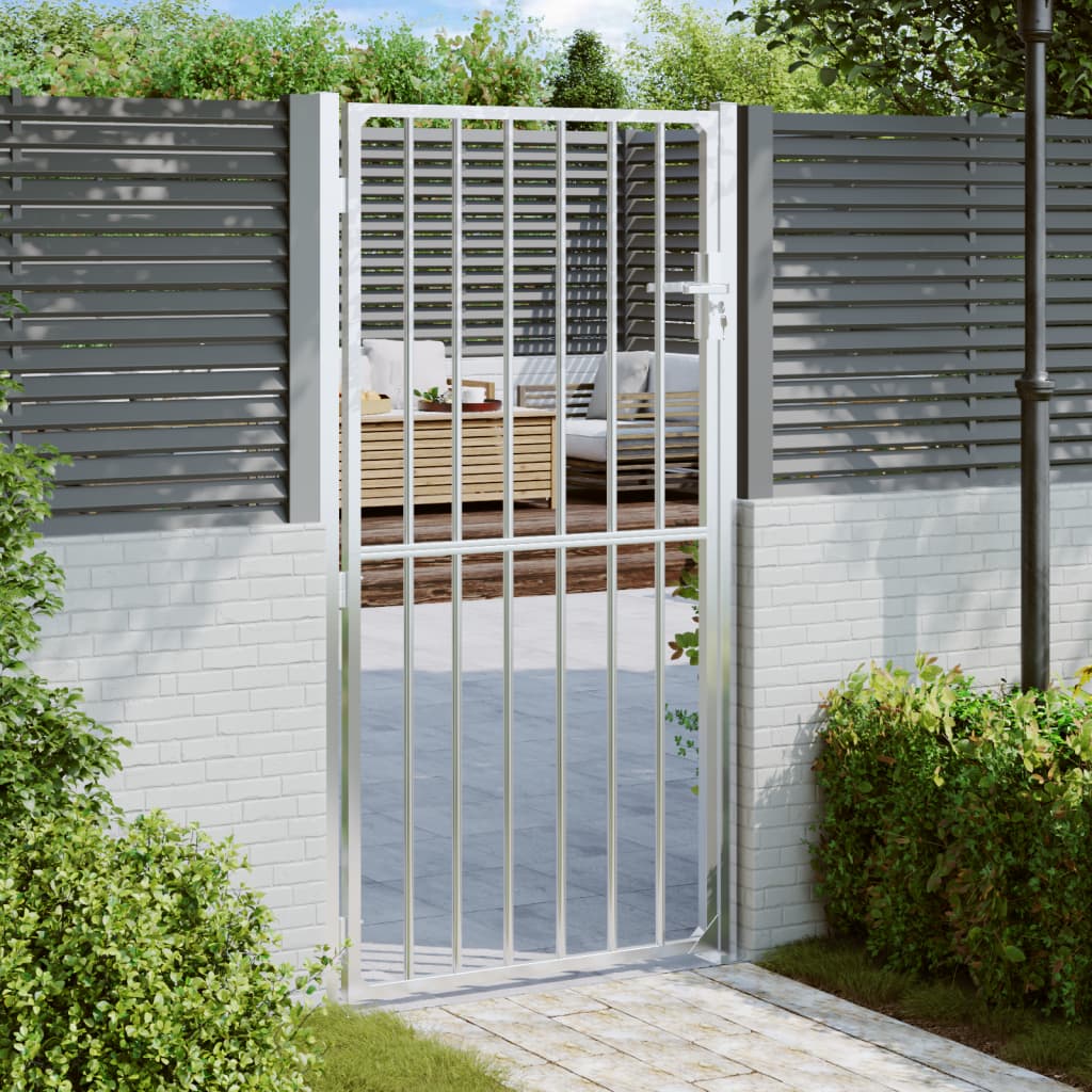 VidaXL Portail 100x180 cm en acier inoxydable