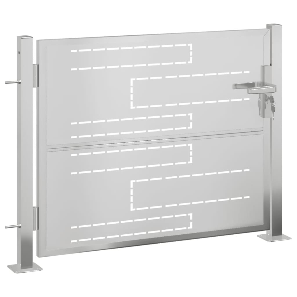 VidaXL Portail 100x75 cm en acier inoxydable