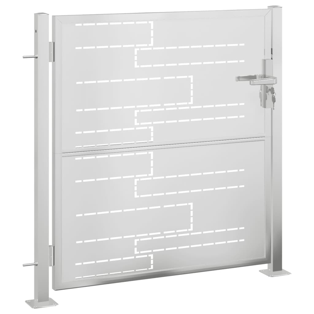 VidaXL Portail 100x100 cm en acier inoxydable