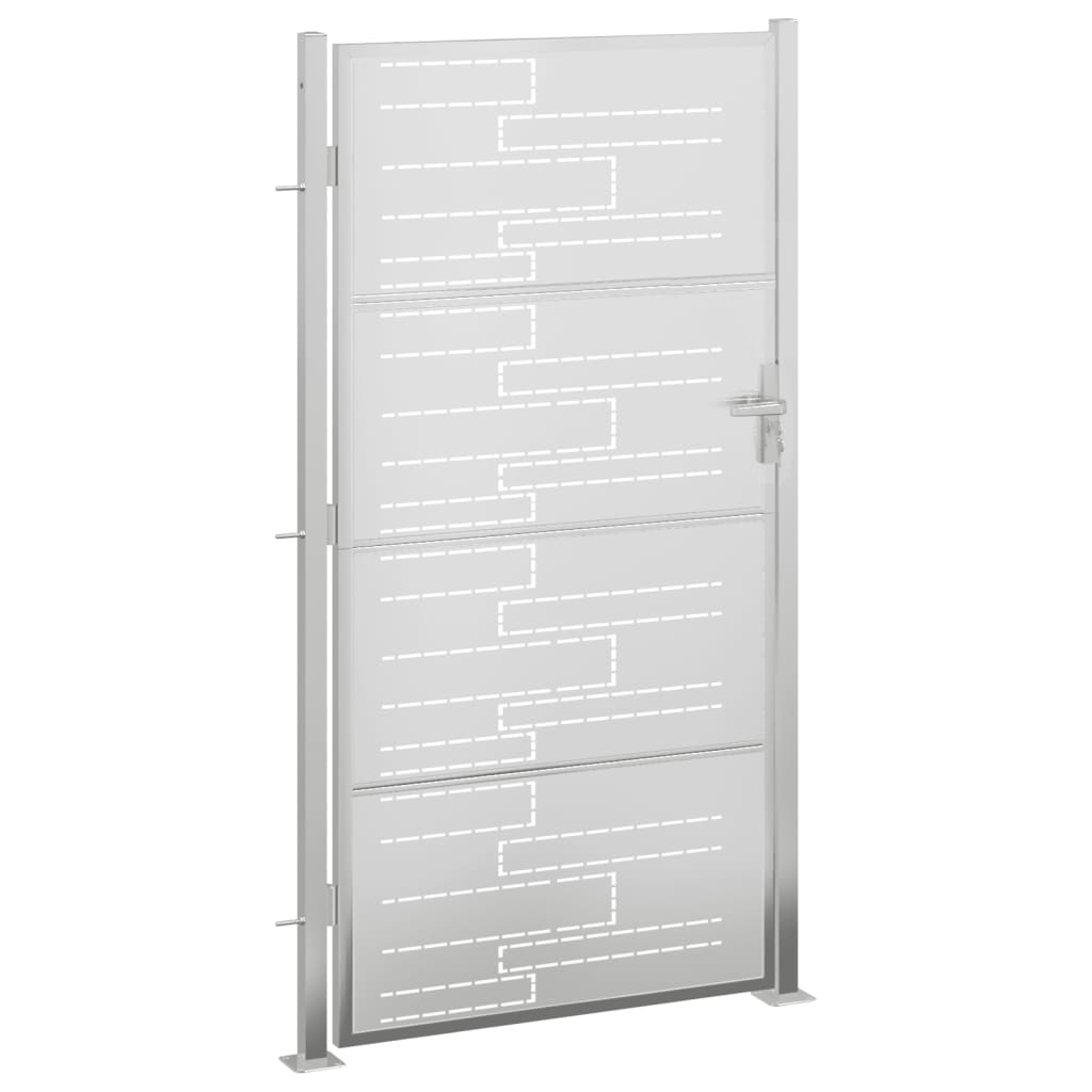 VidaXL Portail 100x180 cm en acier inoxydable