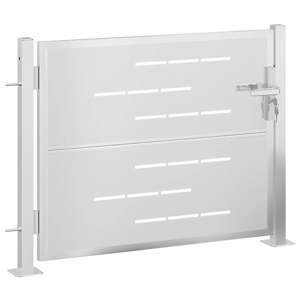 VidaXL Portail 100x75 cm en acier inoxydable