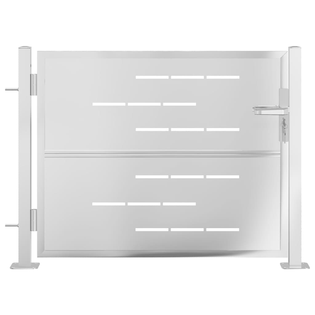 VidaXL Portail 100x75 cm en acier inoxydable