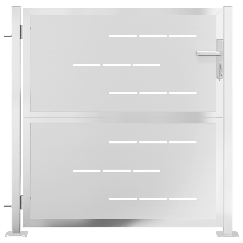 VidaXL Portail 100x100 cm en acier inoxydable