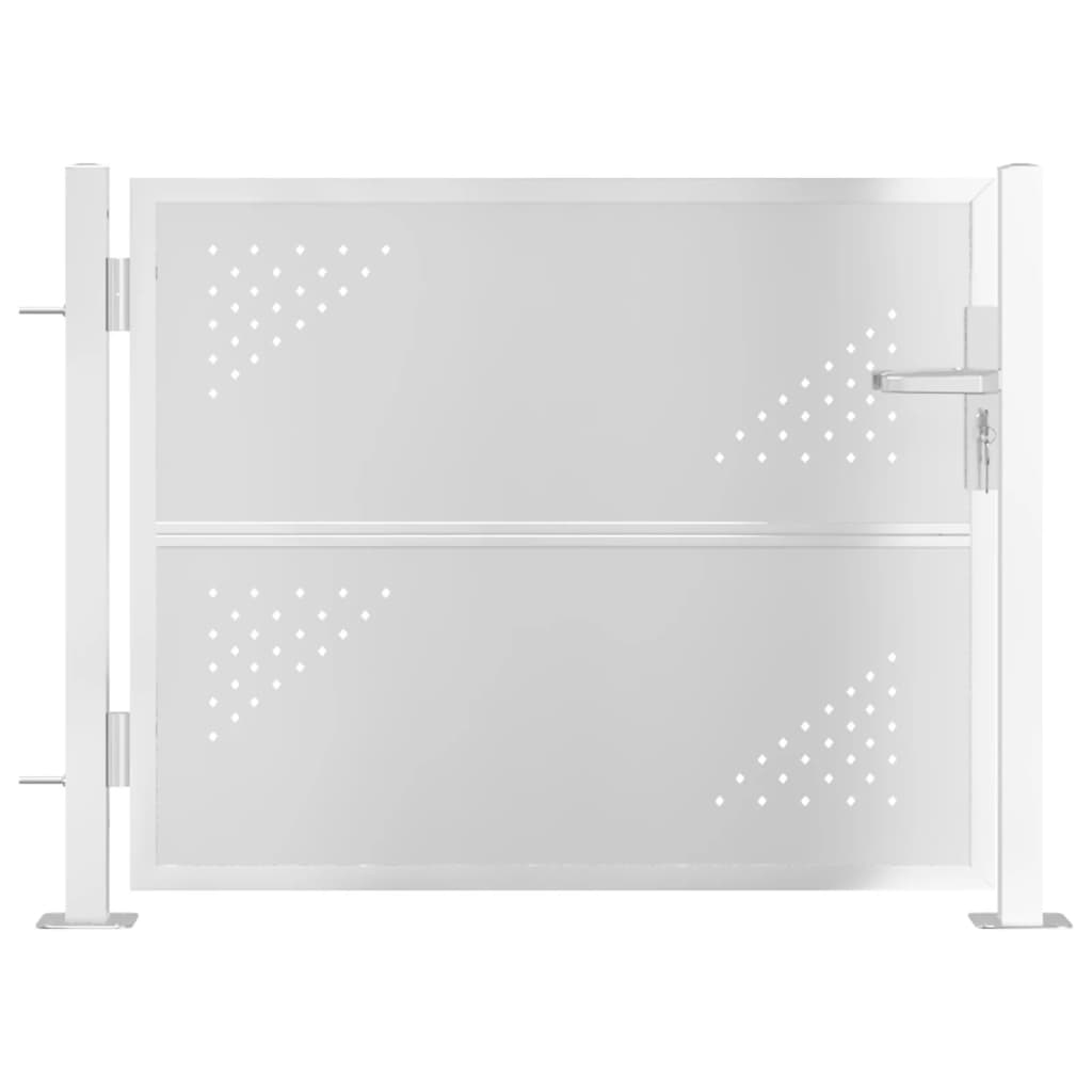 VidaXL Portail 100x75 cm en acier inoxydable
