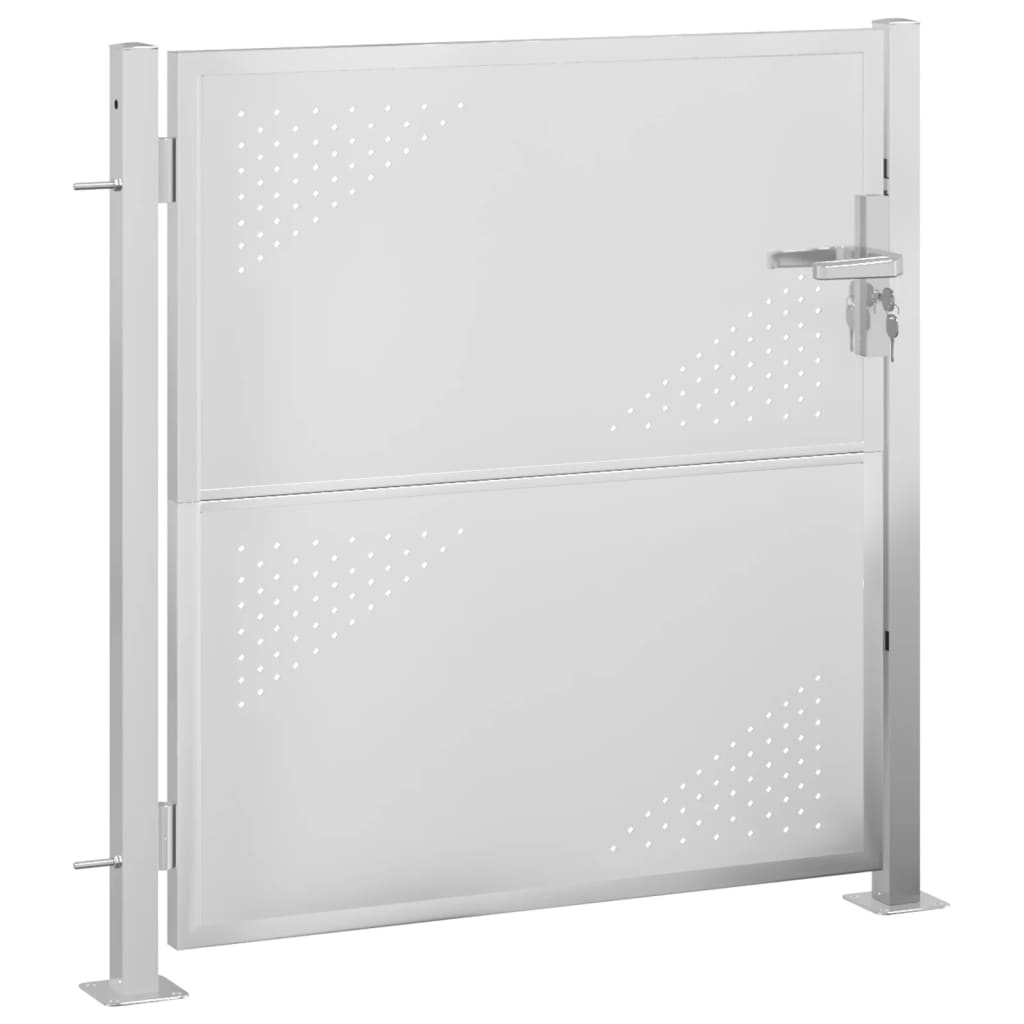 VidaXL Portail 100x100 cm en acier inoxydable