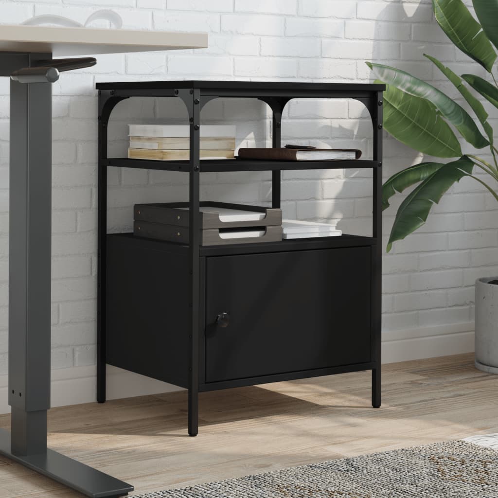 Vidaxx armoire d'imprimante 3 couches 50x40x76 cm bois traité noir