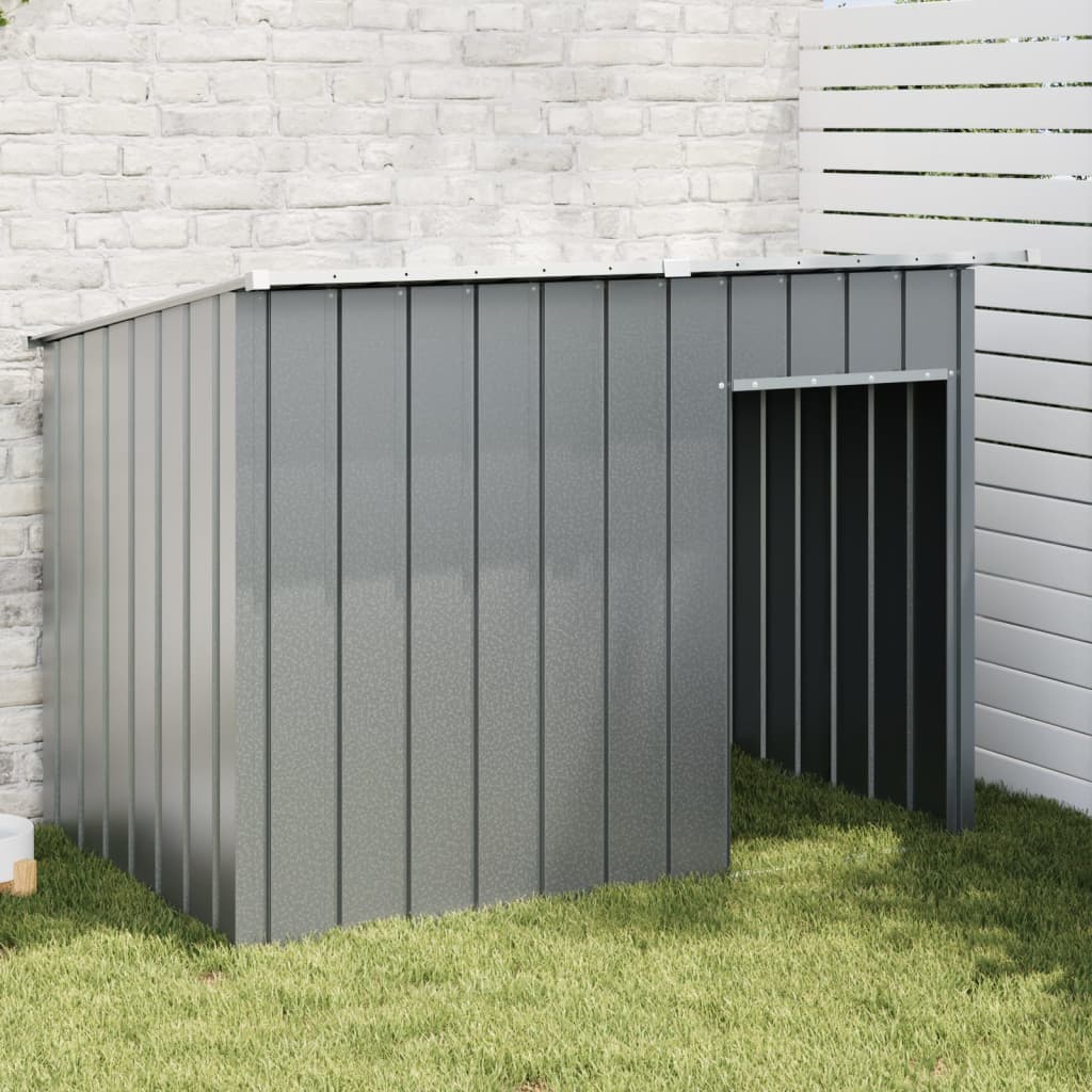 Vidaxxl niche avec toit 153x91x110 cm acier anthracite