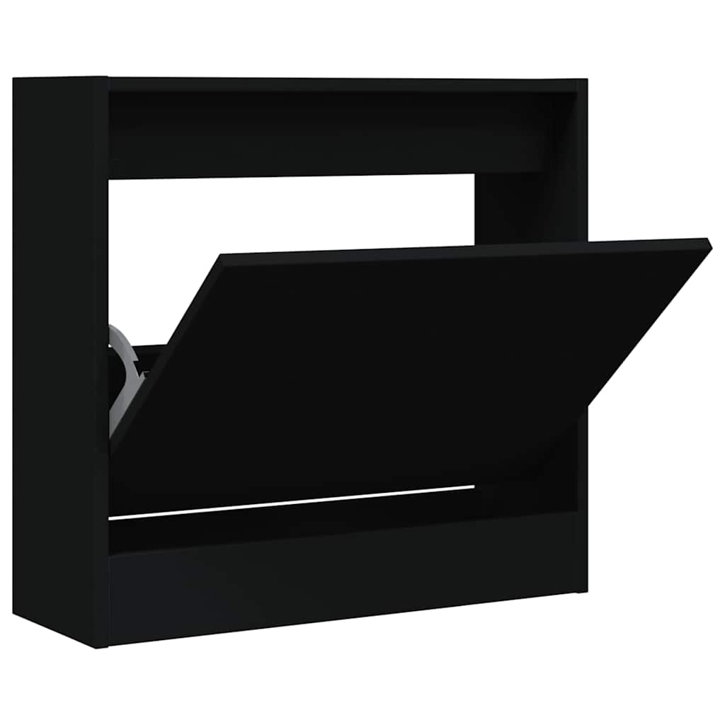 Vidaxx armoire à chaussures 60x21x57 cm bois fini noir