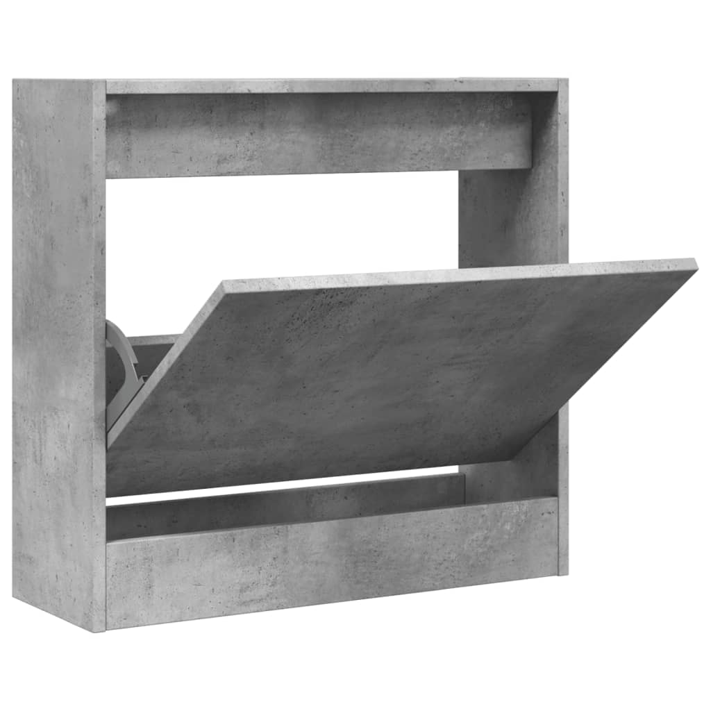 Vidaxx meuble à chaussures 60x21x57 cm bois d'ingénierie gris béton