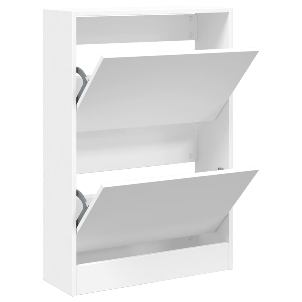 Vidaxx armoire à chaussures 60x21x87,5 cm bois d'ingénierie blanc